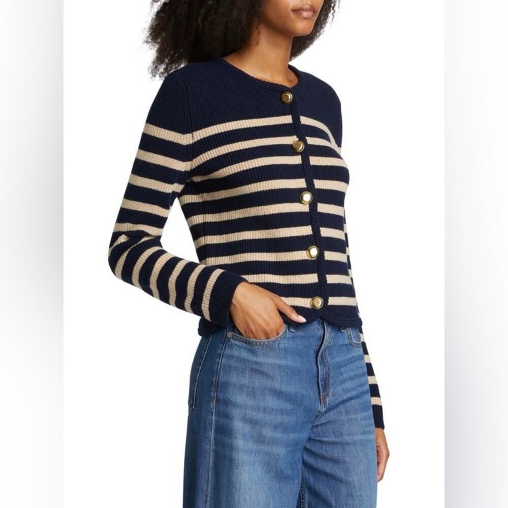 RAG & BONE Nancy Striped Cardigan